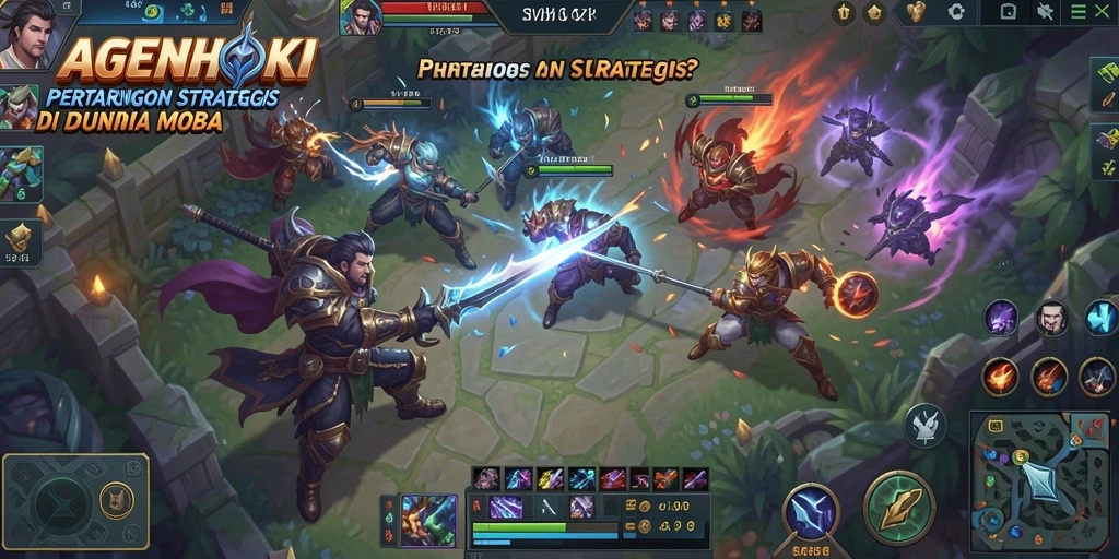 Gameplay seru AGENHOKI dengan pertarungan strategis.