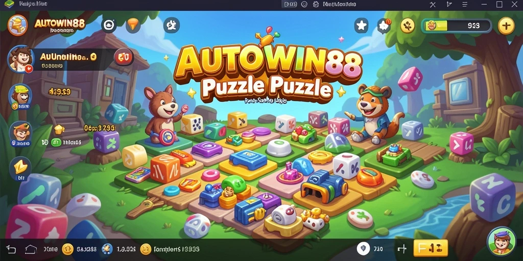 Tampilan gameplay menarik dari AUTOWIN88 dengan berbagai level puzzle.