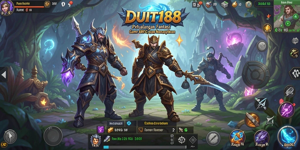 Tampilan gameplay seru dalam dunia fantasi DUIT188.