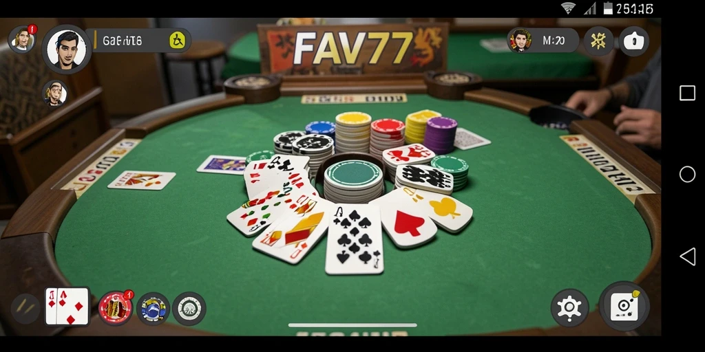 Tampilan gameplay FAV77 yang seru dan interaktif dalam permainan Gaple.