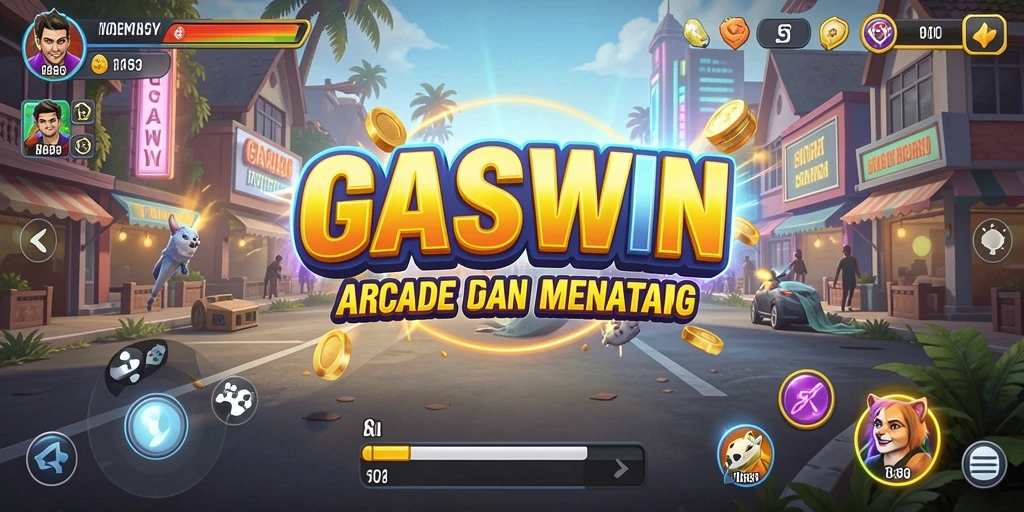 Tampilan gameplay GASWIN yang menarik dan penuh aksi.