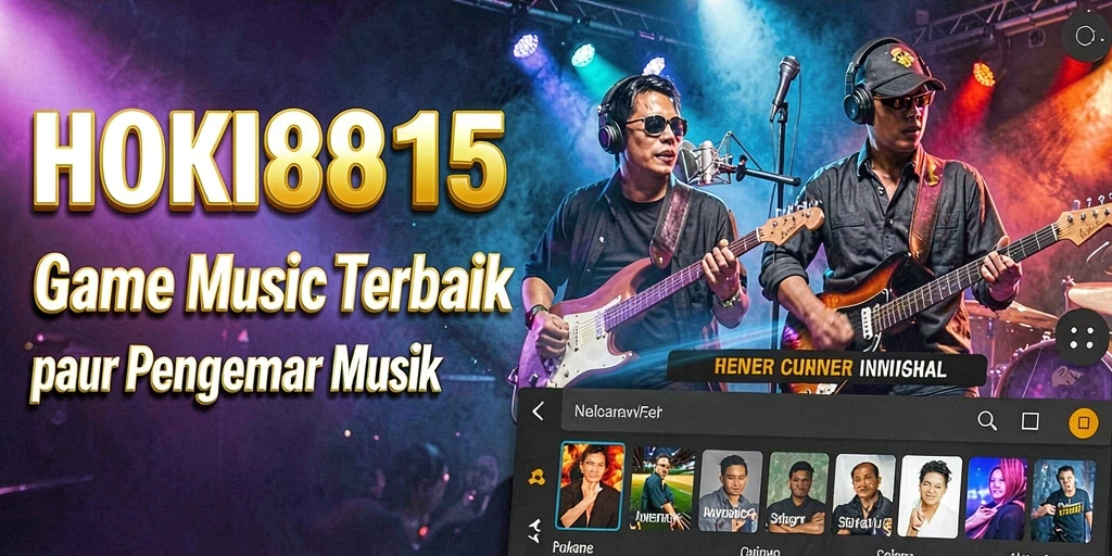 Tangkapan layar gameplay HOKI8815 menampilkan tantangan musik yang seru.