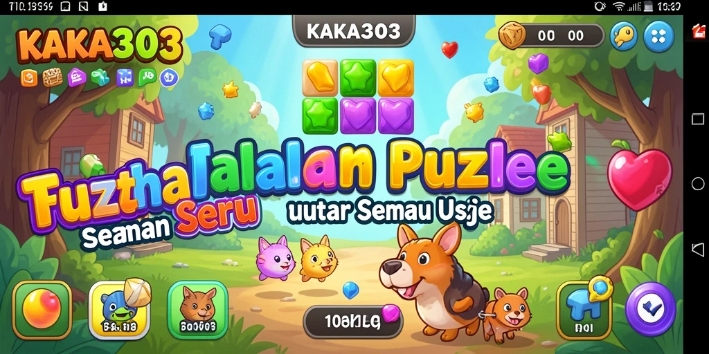 Screenshot gameplay KAKA303 menampilkan berbagai teka-teki menarik.