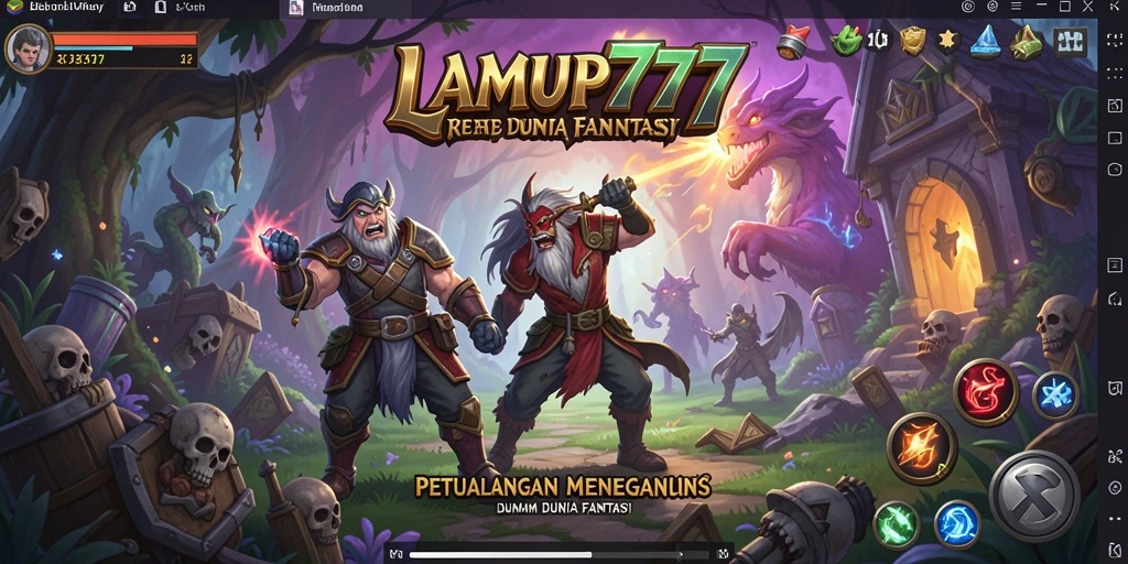 Tangkapan layar gameplay LAMPU777 menampilkan aksi petualangan yang mendebarkan.