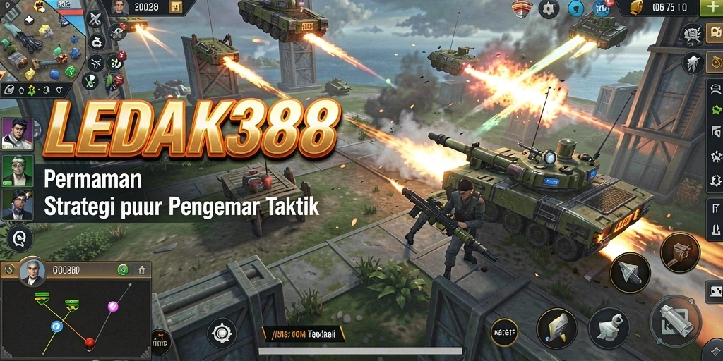 Tangkapan layar permainan LEDAK388 menampilkan aksi strategis yang mendebarkan.