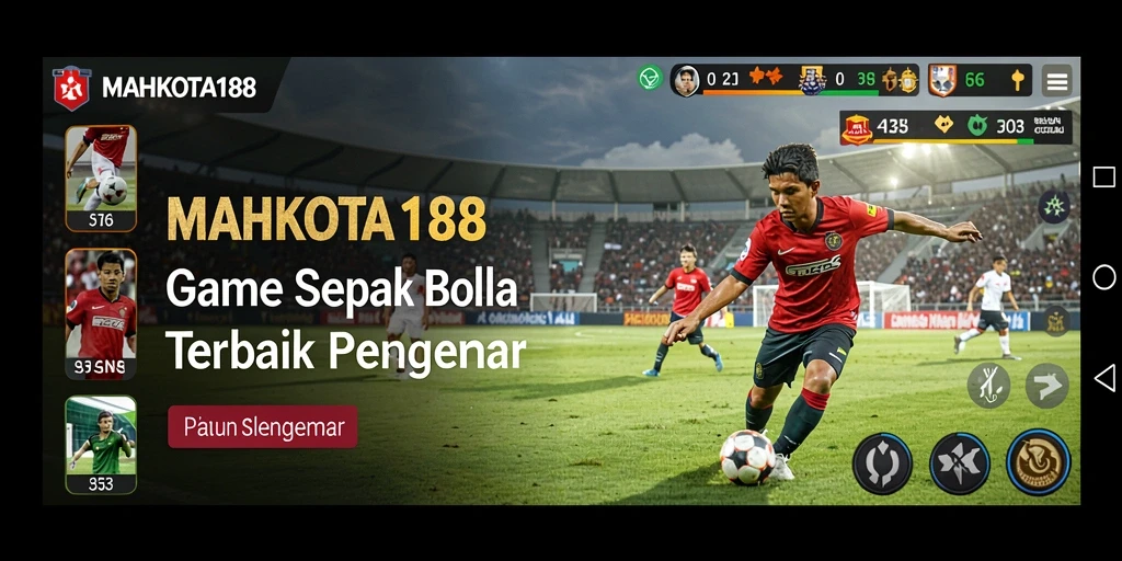 Tampilan gameplay yang mendebarkan di MAHKOTA188.