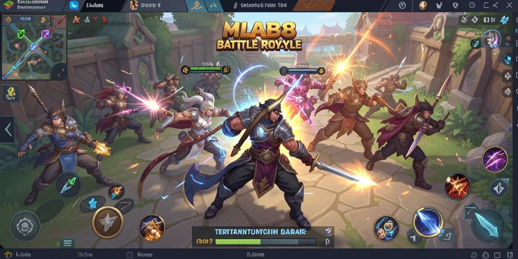 Tampilan gameplay seru MLBB8 dalam aksi Battle Royale.