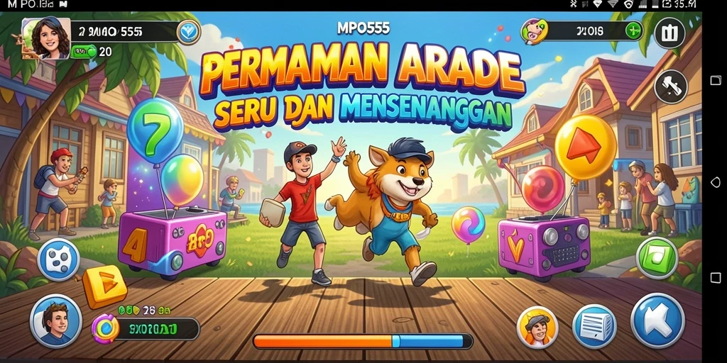 Tampilan seru dari gameplay Arcade MPO555 yang menegangkan.