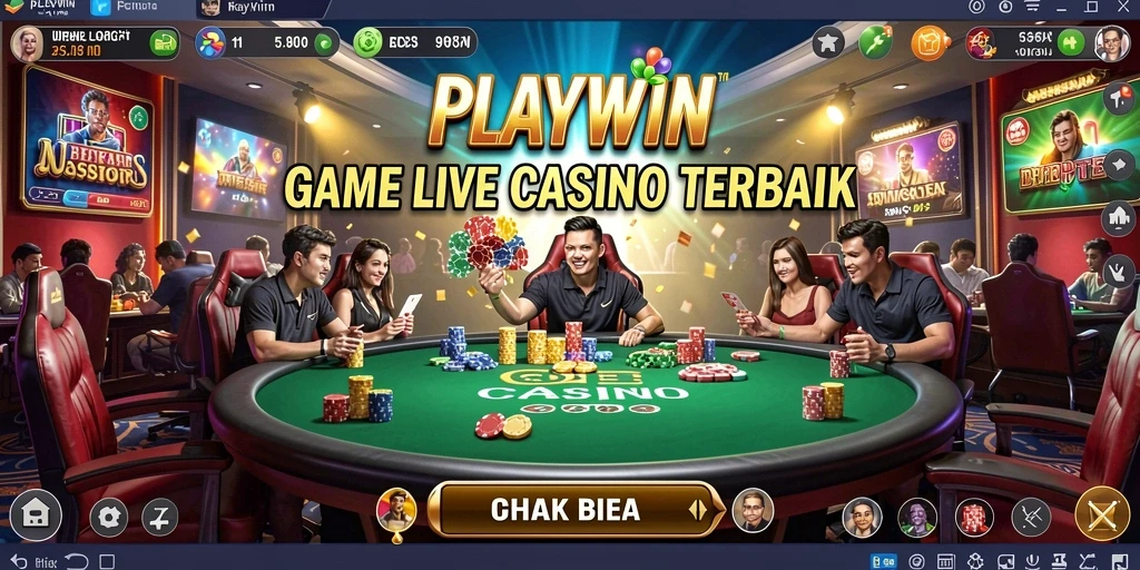 Gameplay Live Casino yang mendebarkan dan interaktif di PLAYWIN.