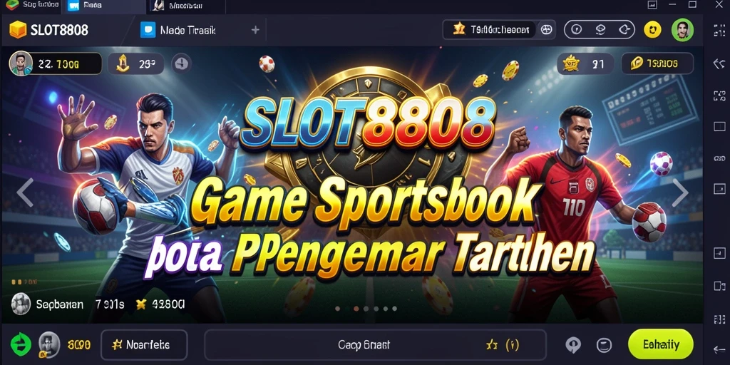 Tampilan menarik dan gameplay mengasyikkan dalam SLOT8808.