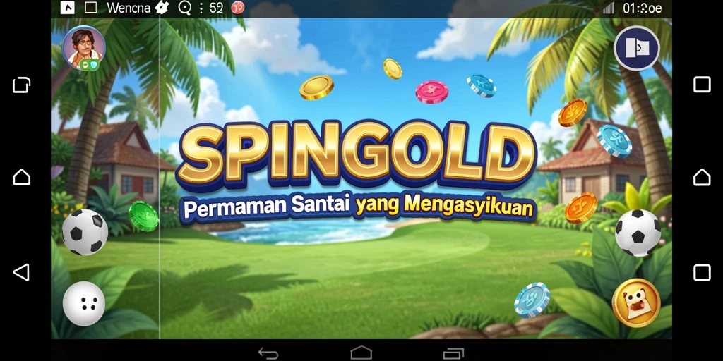 Tampilan gameplay seru dan imersif dalam SPINGOLD.