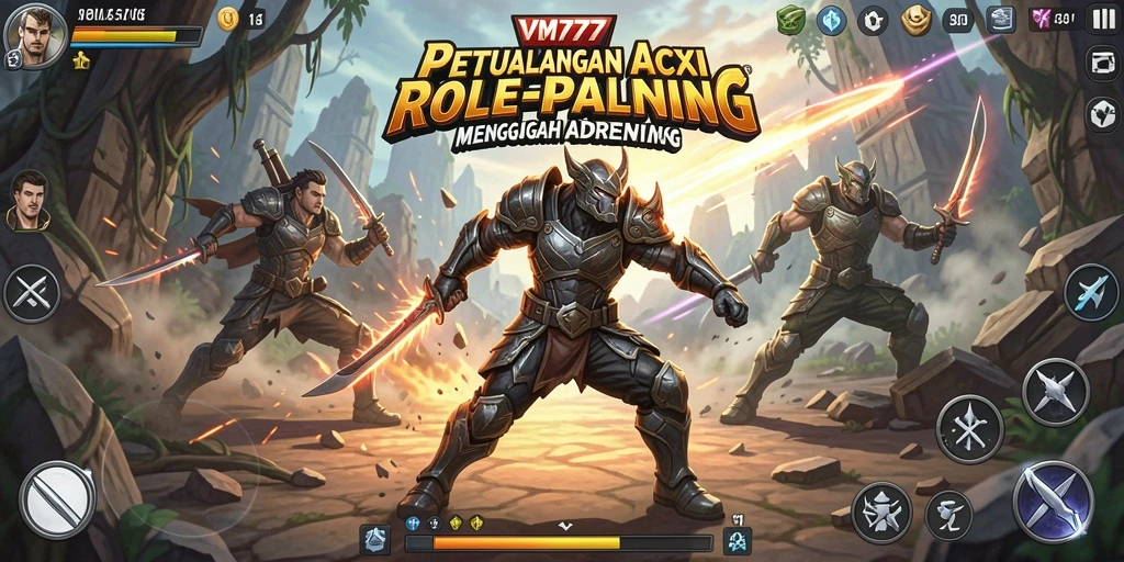 Tampilan gameplay menarik dari VM777 yang penuh aksi.